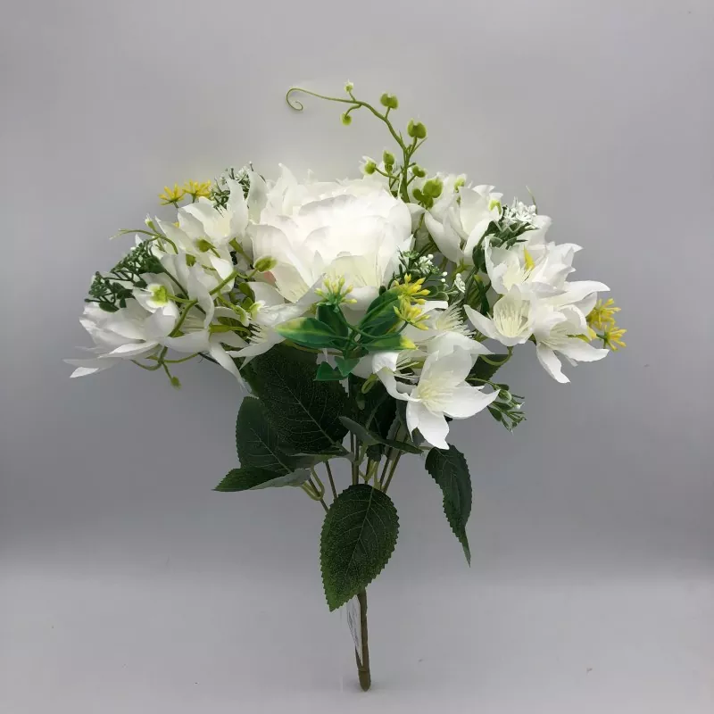 Bunga bunga sejambak peony dengan lily